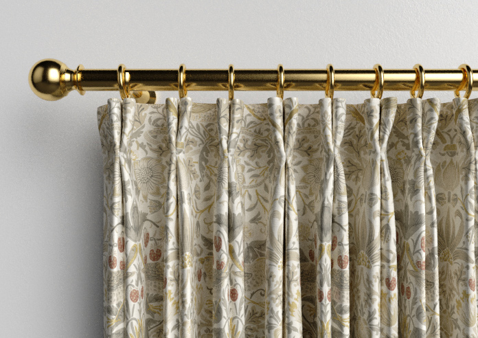 William Morris At Home Strawberry Thief, Ochre - Made to Measure Curtains - Image 10